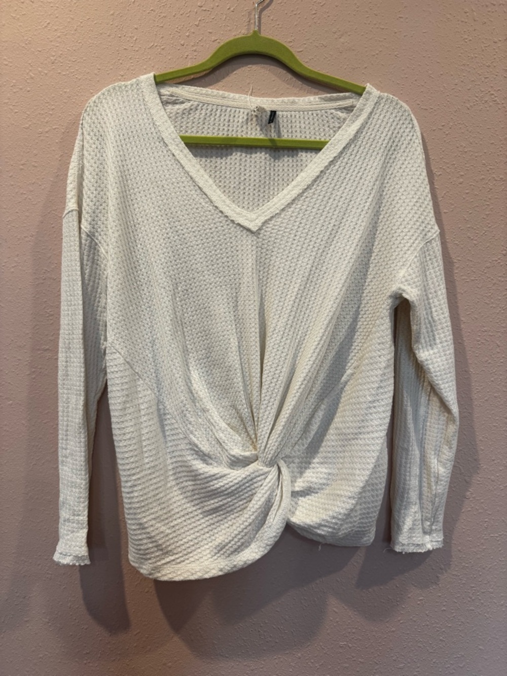 Anthropologie V-Neck Twist Front Top